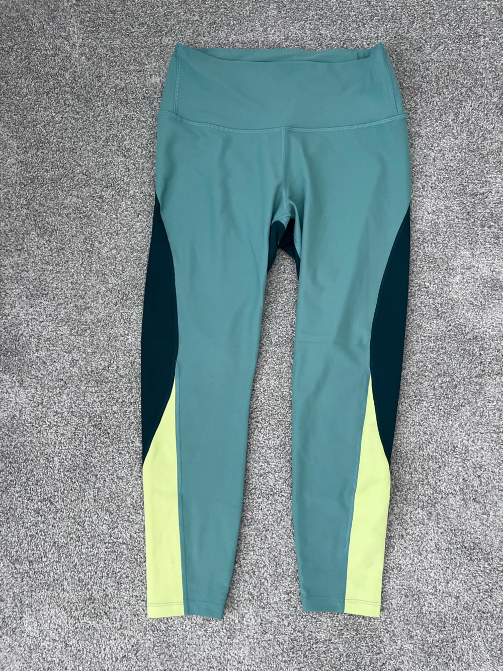 Old Navy Teal Colorblock Powersoft Leggings